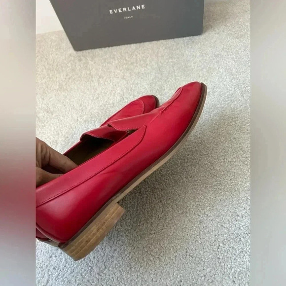 Everlane modern day  loafer in red leather - Picture 6 of 10